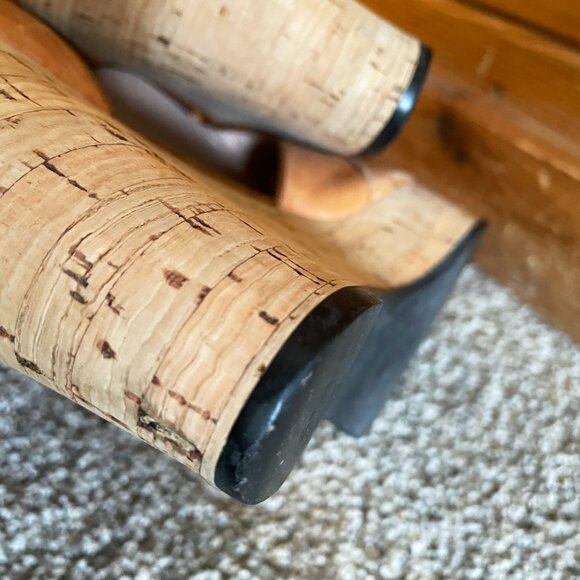 Chloe Leather Cork Wedge Size 40.5 /USA 10.5 - Picture 5 of 7